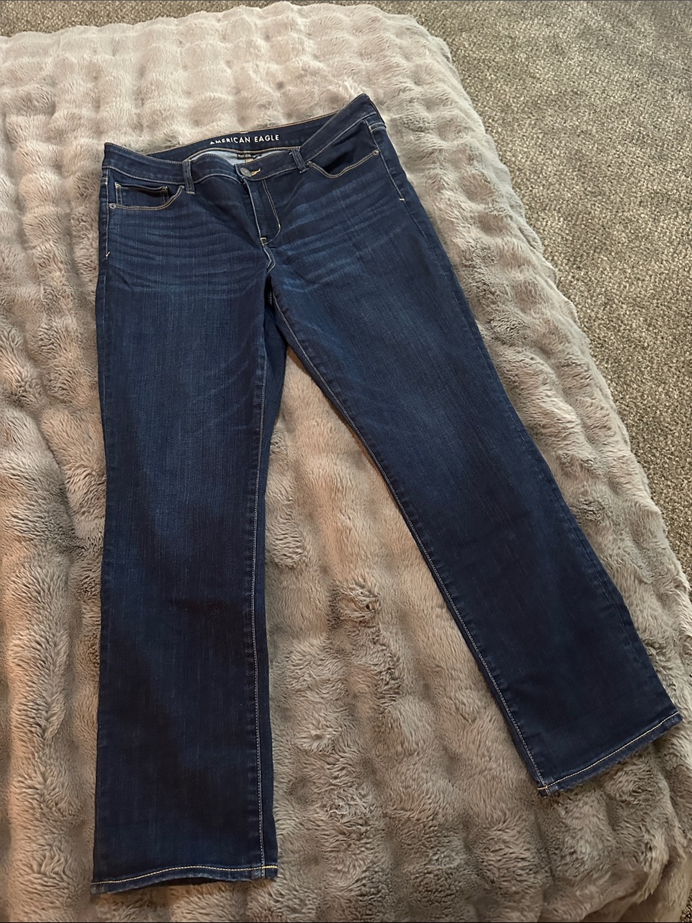 American Eagle Outfitters Women's Dark Blue Jeans